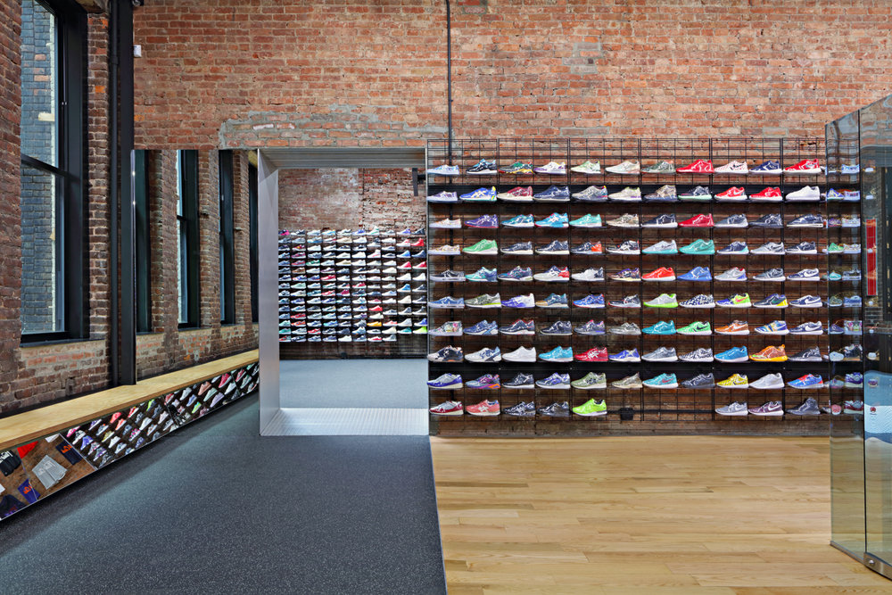 Photo of the interior of the flight club store located in NYC