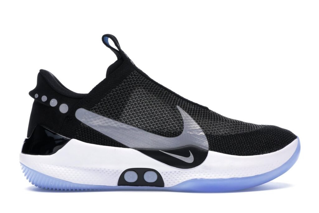 Nike took charge of the future of basketball with the launch of Nike Adapt BB. The ultra-innovative Adapt BB features a black upper, two silver Nike Swooshes, a white midsole and a translucent outsole. These sneakers were launched in February 2019 and are priced at $350. 